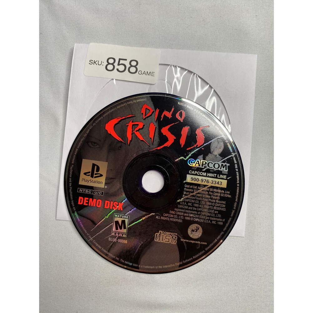 Dino Crisis Demo Disk Sony PlayStation 1